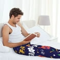 thumbnail image 5 of Gaeub Happy Mardi Gras Men's Soft Pajama Pants with Elastic Waist, Drawstring, and Pockets - Comfortable Sleepwear for Home, Lounge, and Casual Wear-X-Large, 5 of 6