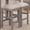 Beige Light Gray, variant on Two-tone Design 3pc Dining Set with Fabric Cushions / Comfortable Dining Setup