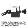 thumbnail image 4 of Door Mount Anchors for Resistance Bands, Space Saving Workout Hooks for Home Gym, Easy Install Fitness Equipment for Doors Under 50mm, Black, 4 of 9