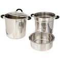 thumbnail image 2 of Cookpro 556 Stainless Pasta Cooker with Lid & Black Silicone Handles, 2 of 4