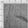 thumbnail image 2 of oneOone Cotton Jersey Gray Fabric Asian Paisley Sewing Craft Projects Fabric Prints By Yard 58 Inch Wide, 2 of 4