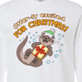 thumbnail image 4 of Inktastic Otterly Excited for Christmas Cute Holiday Otter Long Sleeve T-Shirt, 4 of 5