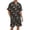 Dark Green, variant on Tiweut Comfy Pajamas Sets Mens Christmas Multicolored Floral Printed Silk Satin Short Sleeved Lapel Button Up T-Shirts and Shorts Set Holiday Ladies Sleepwear Set,Dark Green,L