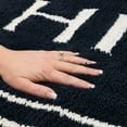 thumbnail image 4 of Mohawk Home His Knitted Plush Pile Washable Polyester Non-Slip Bath Mat, Indigo, 2' x 3'4", 4 of 8