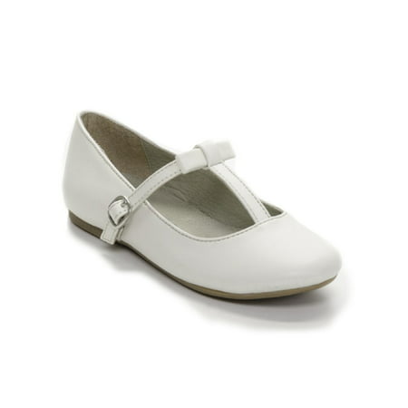 Pazitos - Pazitos Little Girls Ivory Ballerina Mary Jane Shoes 9.5 ...