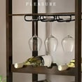 thumbnail image 3 of Under Cabinet Glasses Stoage Stemware Wine Glass Rack Holder for Bar Kitchen, 3 of 7