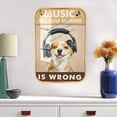 thumbnail image 6 of Music Because Murder Is Wrong Golden Retriever Framed Wooden Wall Art,Crystal Porcelain Painting for Pub Bar Home Decor,Dog Gifts, Funny Dog Artwork Black Framed Art 12x8 inches, 6 of 8
