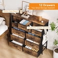 thumbnail image 6 of WALYWIK Dresser for Bedroom with 12 Drawer, Storage Dresser Organizer, Fabric Chests of Drawers for Hallway, Entryway, 6 of 8