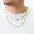 thumbnail image 2 of Nuragold 14k Real Yellow Gold Solid Mariner 4mm Chain Anchor Link Necklace (16"-24") Italian Jewelry for Men, 2 of 6