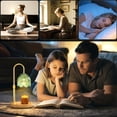 thumbnail image 6 of BEEPRINCESS Candle Warmer Lamp, 2/4/8H Timer, Dimmable, Adjustable Height, Green Glass Shade, 2 Bulbs, 6 of 7
