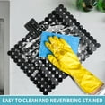 thumbnail image 4 of OTHWAY 9.5"x12" Non-Slip Double Sink Divider Protector Mat - Heavy-Duty Dish Drying Rack with Strong Suction Cups, Easy to Clean & No Smell Kitchen Sink Tray for Glassware, Plates & Dishes (Black), 4 of 7