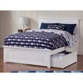 thumbnail image 2 of AFI Nantucket Full Platform Bed with 2 Bed Drawers in White, 2 of 8