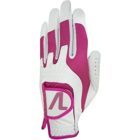 Volvik Omni Form Fit Glove (Women's, White/Hot Pink, LEFT, One Size Fit) 2023 Golf NEW