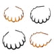 thumbnail image 1 of de 4 piezas para damas, zig, plástico, , banda para el cabello, con profundos, 1 of 9