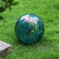 thumbnail image 6 of Whole Housewares Gazing Ball 10 Inch Mosaic Colorful Globe Iridescent, 6 of 6