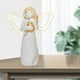 thumbnail image 3 of Estatua de ángel de resina pintada interior al dormitorio adornos , Angel Girl 3 Blanco, 3 of 8