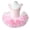 Pink, variant on SPRING PARK Little Girls' Princess Ruffled Mesh Ballet Dancing Pink Bow Tiered Dress Dancewear