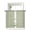Green, variant on Vintage Striped Tier Curtains 36 Inch Length,Sheer Curtains for Bedroom Living Room Spring Country Floral Lines Plants Navy Blue Short Kitchen Curtains Drapes for Small Half Window 27.5"x36" 2 Panels