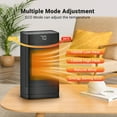 thumbnail image 5 of ATUPEN Space Heater, 1500W PTC Fast Portable Electric Heater with 70° Oscillation & Timer for Bedroom, 5 of 8