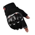 thumbnail image 3 of Guantes de motocicleta, deportes al aire libre, transpirables, antideslizantes, dedos largos, medio dedo, pantalla táctil, guantes protectores de conducción, 3 of 6