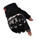 thumbnail image 2 of Guantes de motocicleta, deportes al aire libre, transpirables, antideslizantes, dedos largos, medio dedo, pantalla táctil, guantes protectores de conducción, 2 of 5