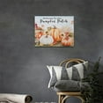 thumbnail image 2 of Pumpkin Wall Art Rustic Fall Pumpkins Autumn Sunflower Wall Decor Thanksgiving Gifts Pictures Canvas Prints Motivational Framed Artwork for Living Room Bedroom Bathroom 16"x12", 2 of 6