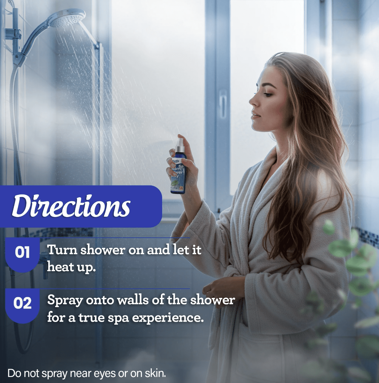 Equate Steam Shower Vapor Liquid Spray for Sinus Decongestant, Eucalyptus, 2 fl oz