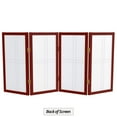 thumbnail image 2 of Red Lantern 2 ft. Short Desktop Double Cross Shoji Screen - Rosewood - 4 Panels, 2 of 8