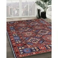 thumbnail image 3 of Ahgly Company Machine Washable Indoor Rectangle Industrial Modern Saffron Red Area Rugs, 5' x 7', 3 of 7