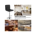 thumbnail image 6 of XX Adjustable Bar Stools PU Leather Swivel Kitchen Counter Pub Chair, 6 of 10