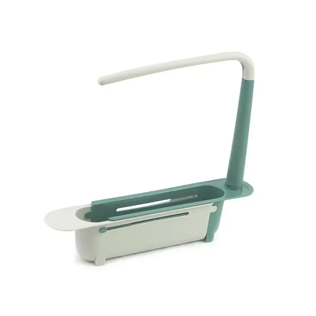 Estante telescópico para fregadero de cocina, escurridor para fregadero, cesta de almacenamiento, Gadgets de cocina, accesorios, herramienta, organizador, soporte para esponja y jabón