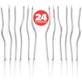 thumbnail image 4 of 24 Count Silver Spiral Metallic Birthday Candles, Cake Candles, Birthday Parties, Wedding Party, Spiral Candles, Gold Birthday Candles, 4 of 8
