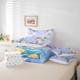 thumbnail image 6 of meiyoeat colorful Ocean Coral 7 Pieces Full Size Bedding Sets,Seabed Monogram C Full Size Bed in a Bag,Reversible, 6 of 7