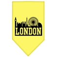 thumbnail image 1 of London Skyline Screen Print Bandana Yellow Small, 1 of 1