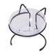 thumbnail image 2 of Comedero elevado para gatos, cuenco, plato, estante de hierro, antideslizante, extraíble para comida seca y húmeda un solo tazón negro Yuyangstore Comedero para gatos, 2 of 8