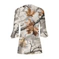 thumbnail image 4 of Fiudx Camisas de Mujer Camiseta Estampada a La Moda para Mujer, Blusa con Mangas 3/4, Camisetas Informales con Cuello En V, 4 of 5