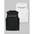 thumbnail image 2 of Men's Angel Print Tank Top Street Fashion Regular Fit, 2 of 5