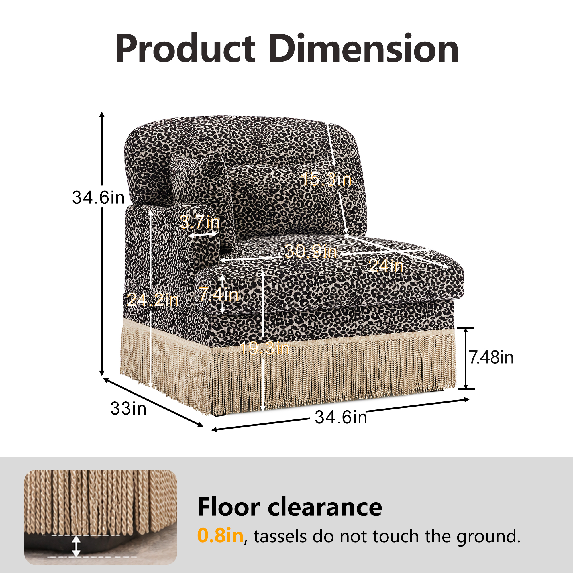 Modular Sectional Sofa Left Arm Chair Module