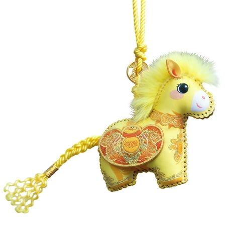 Heqing Boutique Clearance Year of Ornament Imitation Embroidery Seasonal Decoration Horse Year Mascot Pendant for Home Decor Staircase Wall Garden Heqing Boutique Clearance Year of Ornament Imitation Embroidery Seasonal Decoration Horse Year Mascot Pendant for Home Decor Staircase Wall Garden