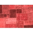 thumbnail image 1 of Ahgly Company Indoor Rectangle Patchwork Red Transitional Area Rugs, 5' x 7', 1 of 4