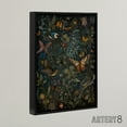 thumbnail image 2 of William Morris Style Plants Birds Butterflies Black Framed Canvas Art 18X24", 2 of 4