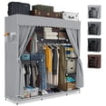 thumbnail image 1 of Closet Armable Ropero Armario Organizador 205x45x170cm Color Gris Claro Blick, 1 of 9