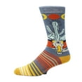 thumbnail image 3 of Sock It Up Men's Colorful Patterned Dress Socks, Premium Cotton Casual Fashion Crew Socks, Desert Nights, 3 of 3