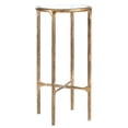 thumbnail image 4 of SAFAVIEH Couture Jessa Glam Tall Glass Top Metal Round End Table, Brass, 4 of 8