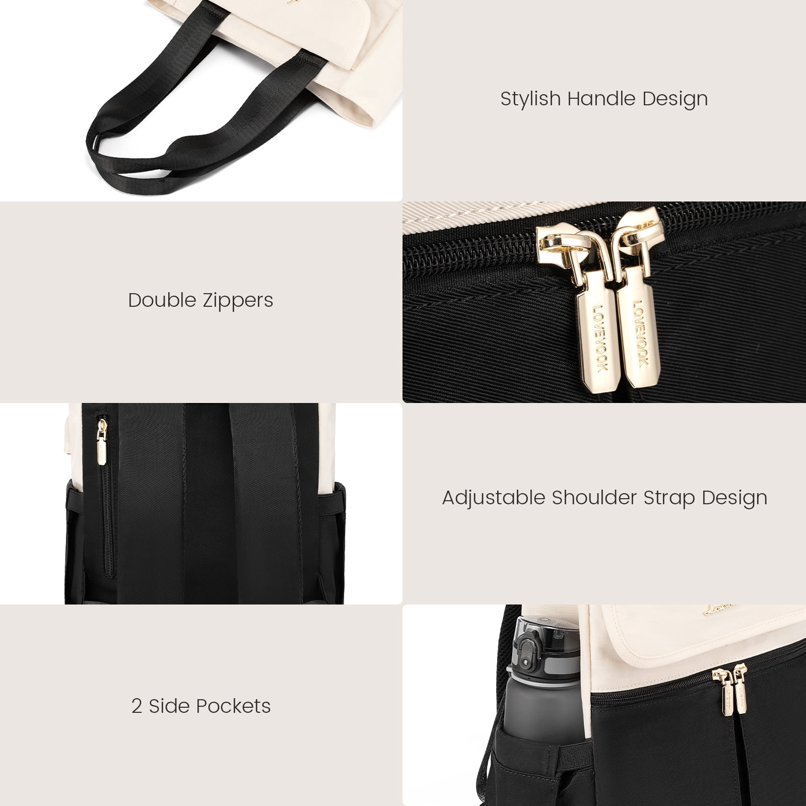 Lovevook Mini Backpack Purse for Women, Small Backpack Cute Convertible Fashion Day Pack with USB Charging Port for Work Travel Daily Shopping Dating
