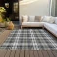 thumbnail image 6 of Addison Rugs Chantille Indoor/Outdoor Transitional Plaid Charcoal Washable Rectangle Rug, 2'6" x 3'10", 6 of 6