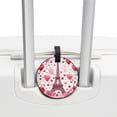 thumbnail image 3 of Eiffel Tower Valentine's Day 2pcs PU Leather Round Bag Tags Suitcase Handbag Tags with Privacy Cover and Name ID Tag for Travel Luggage, Handbags, Backpacks, School Bags, 3 of 6
