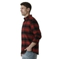 thumbnail image 2 of Chaps Men's & Big Men's Long Sleeve Stretch Button Down Flannel Shirt, 2 of 4