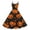 Orange, variant on Halloween Tea Party Dresses for Women Crewneck Cocktail Dress Pumpkin Ghost Witch Graphic Fashion 50's Dress Halloween Sleeveless Lightweight Dark Green Clothes Dark Green S