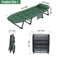 thumbnail image 7 of Halicool 6-Angle Adjustable Camping Cot with Mattress, Portable Heavy Duty Lay Flat Folding Cot, 7 of 7